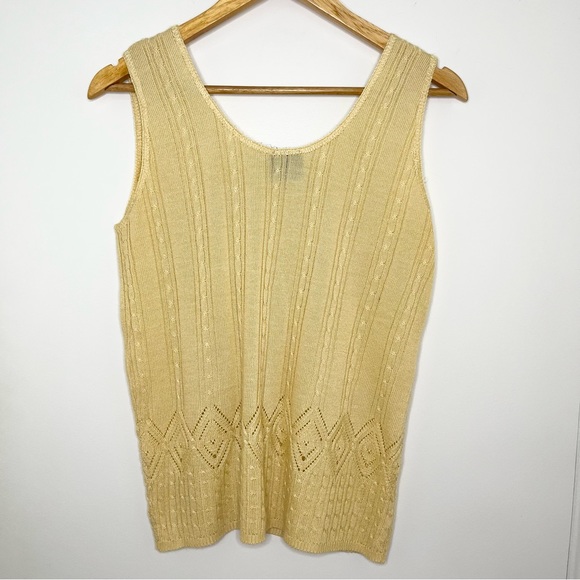 Vintage Boho Knit Crochet Tank Top - Picture 5 of 10